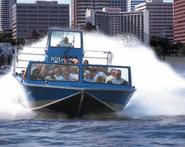 Jet boat rides on the Willamette River