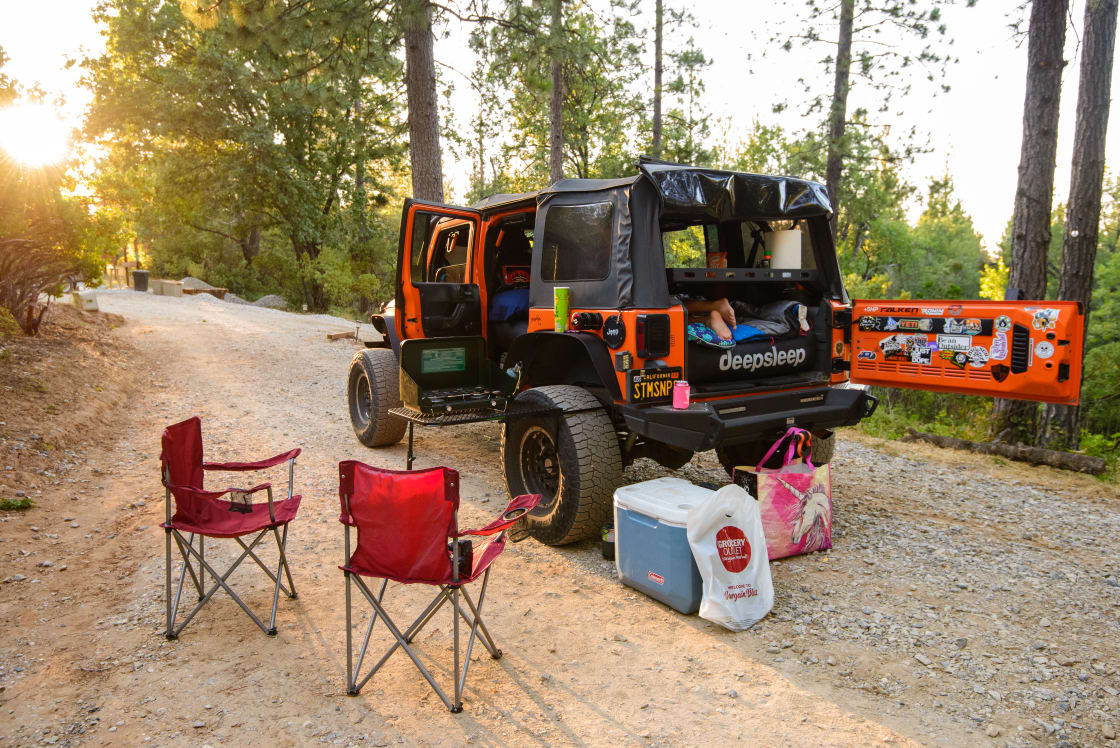Jeep camping fun