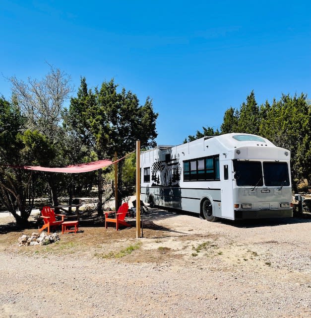 Site 8 can accommodate up to 55' RV