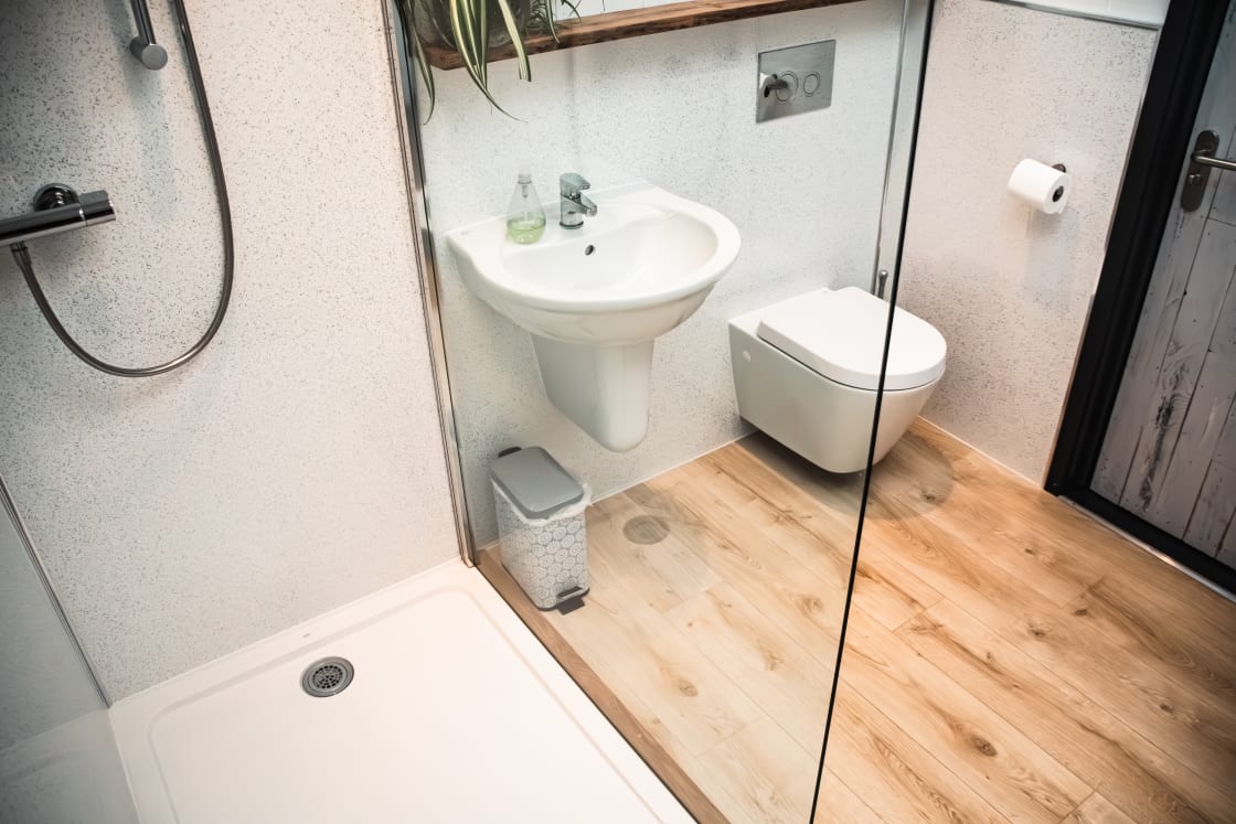 Lovely clean and modern bathrooms