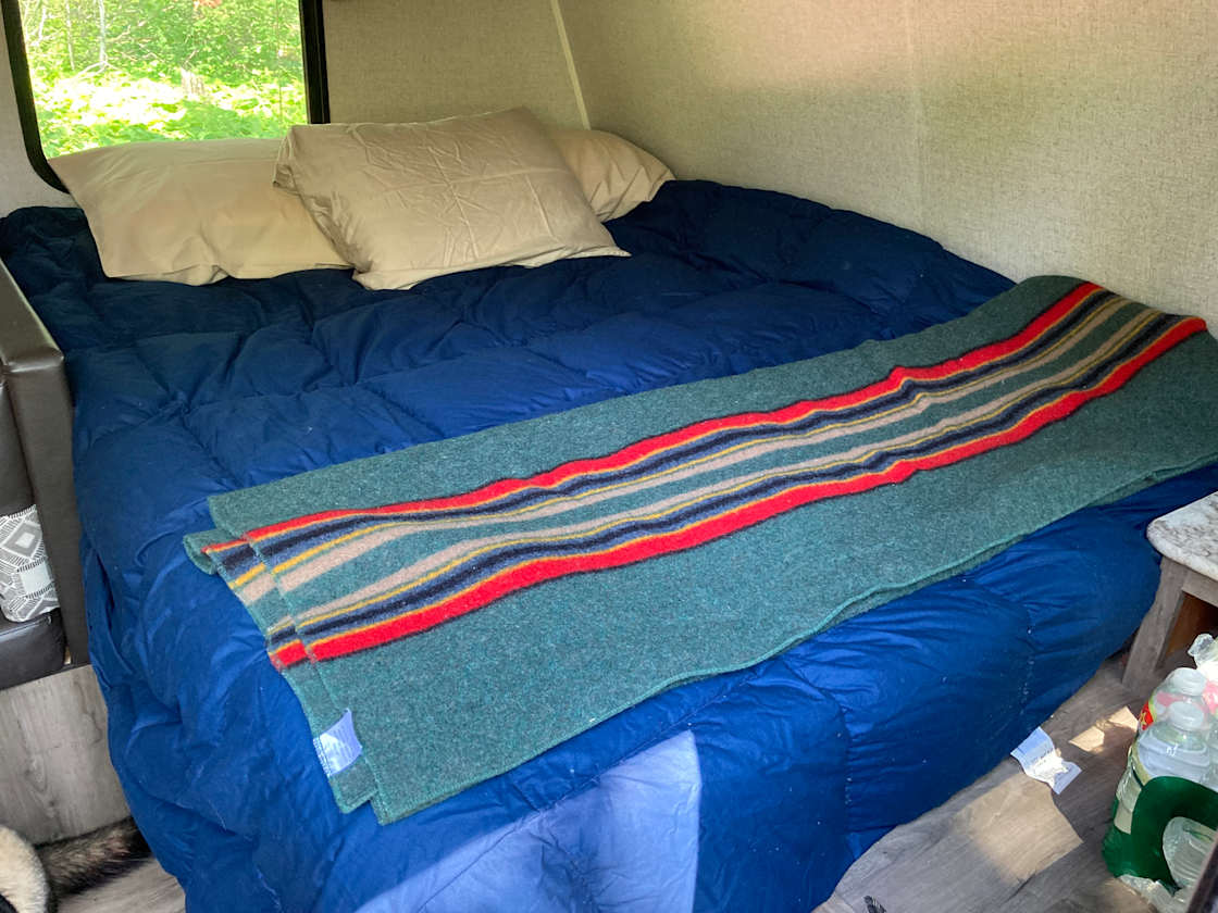 The queen bed
