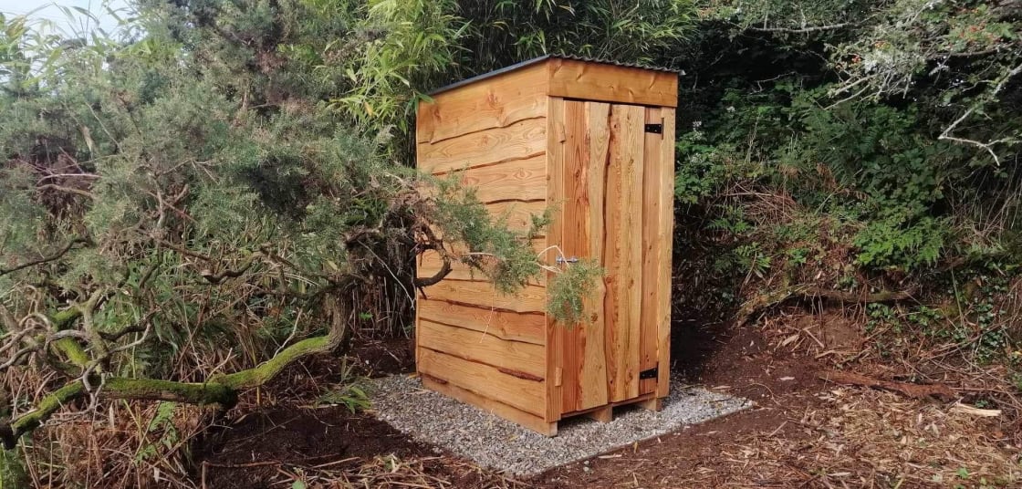 our little composting loo hut