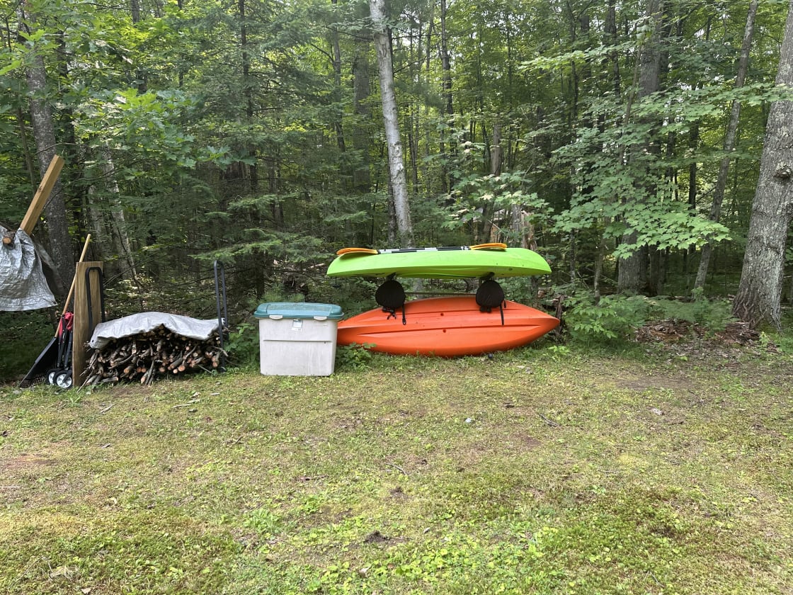 Kayaks available for use