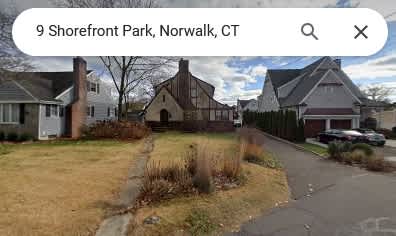 dated Google street view -- the concrete walk across lawn is gone.    Zillow estimates Shorefront Park neighborhood homes from $500k to $5M. 