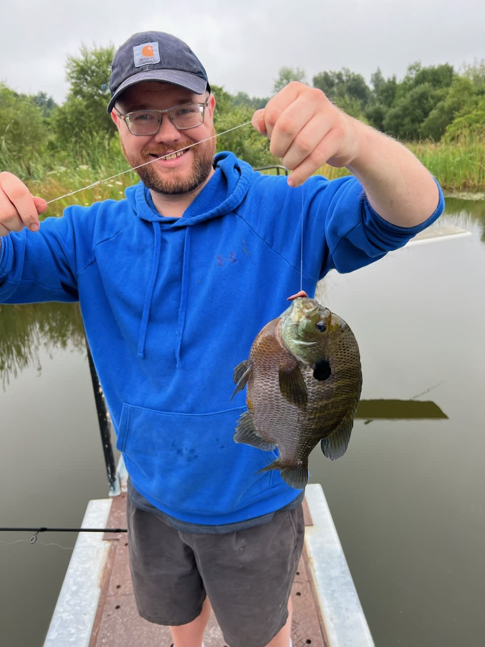 This Blue Gill has to be a record! Biggest I've ever seen, let alone caught!