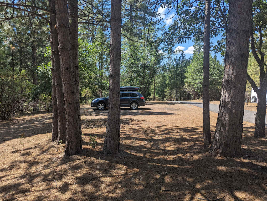 Extra parking or van camping on hill.