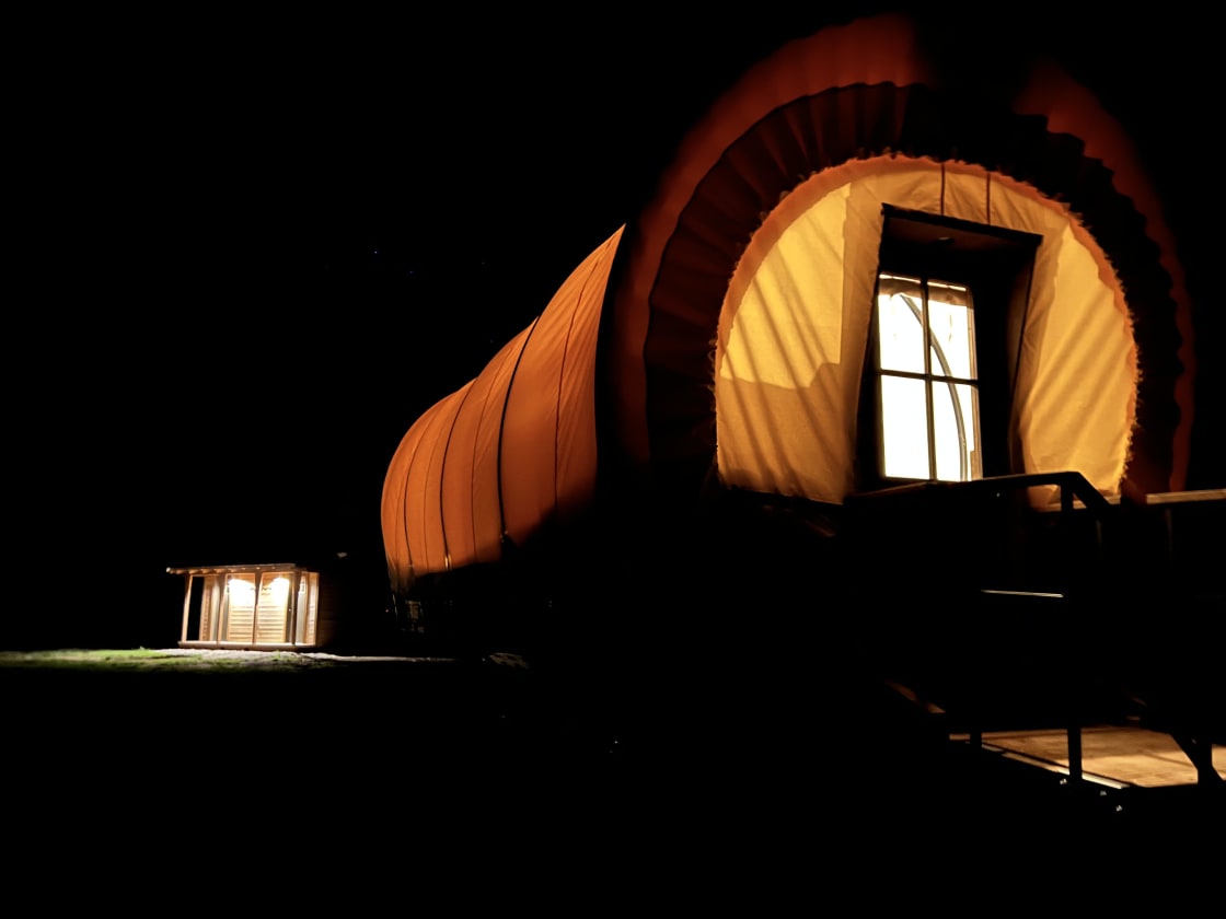 The Prairie Schooner at Night