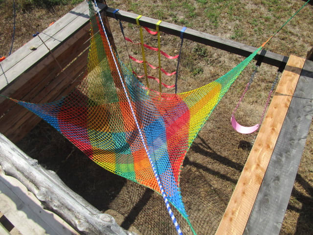 9'x9' net at the water park