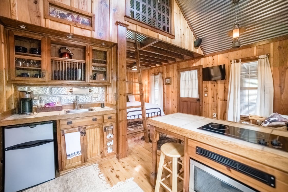 small kitchenette area , but no cooking in the cabin