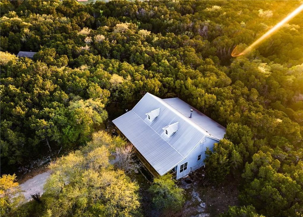 Aerial view of the property.  Please note access to the house shown is not allowed though guests may use the front and back porches.  