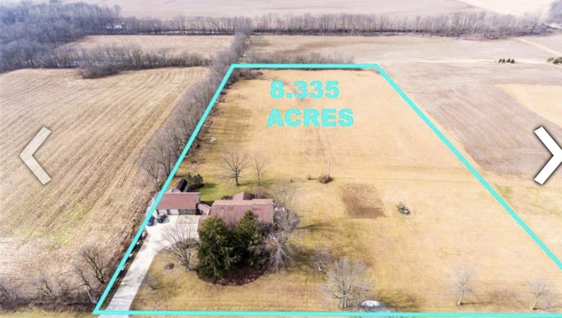 Our home on 9 acres to play! Woods at back edge of property. Parking on right side of home.