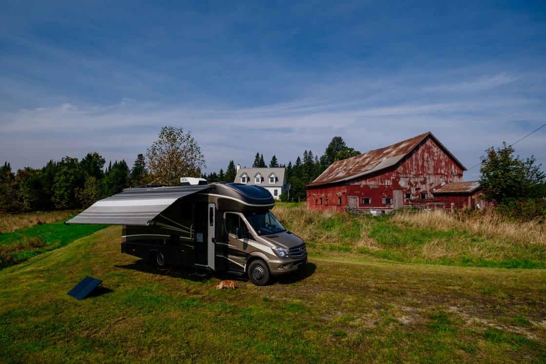 How often do you get to camp next to a historic barn?