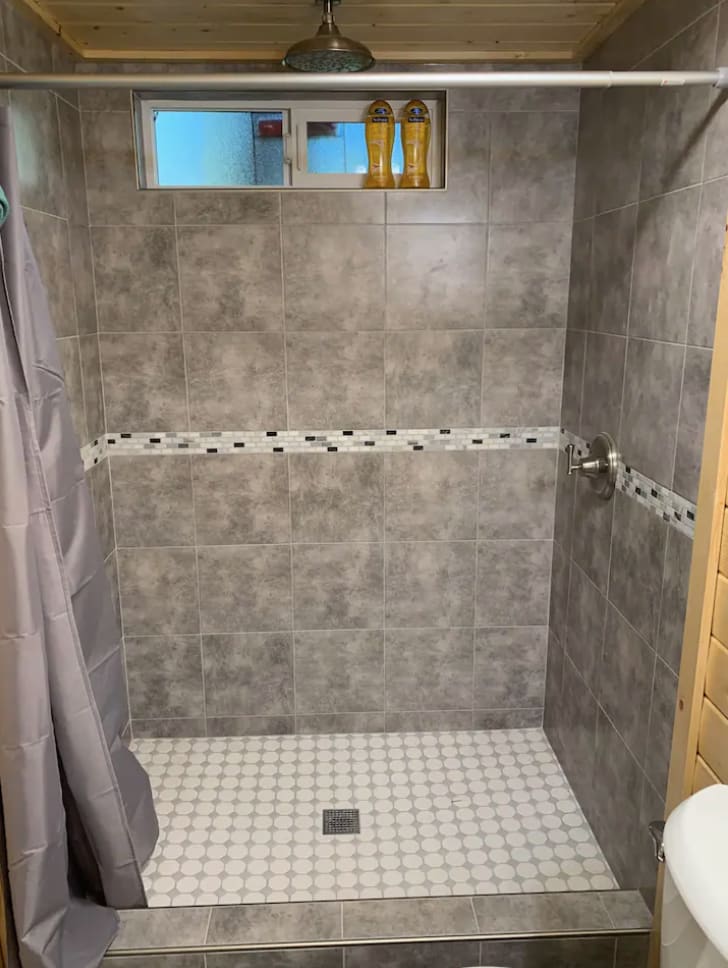 Beautiful indoor shower