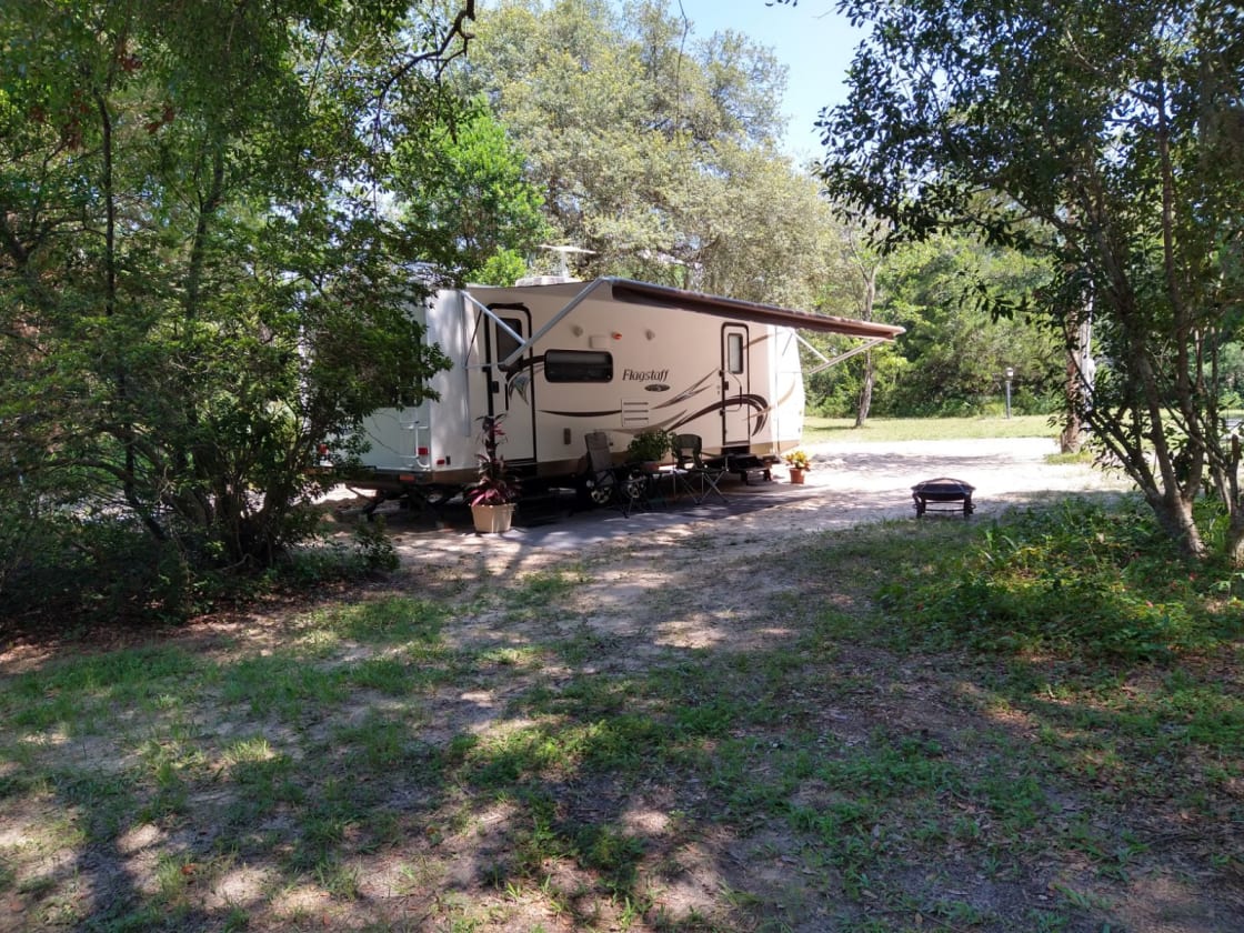 Large private shady site for your RV