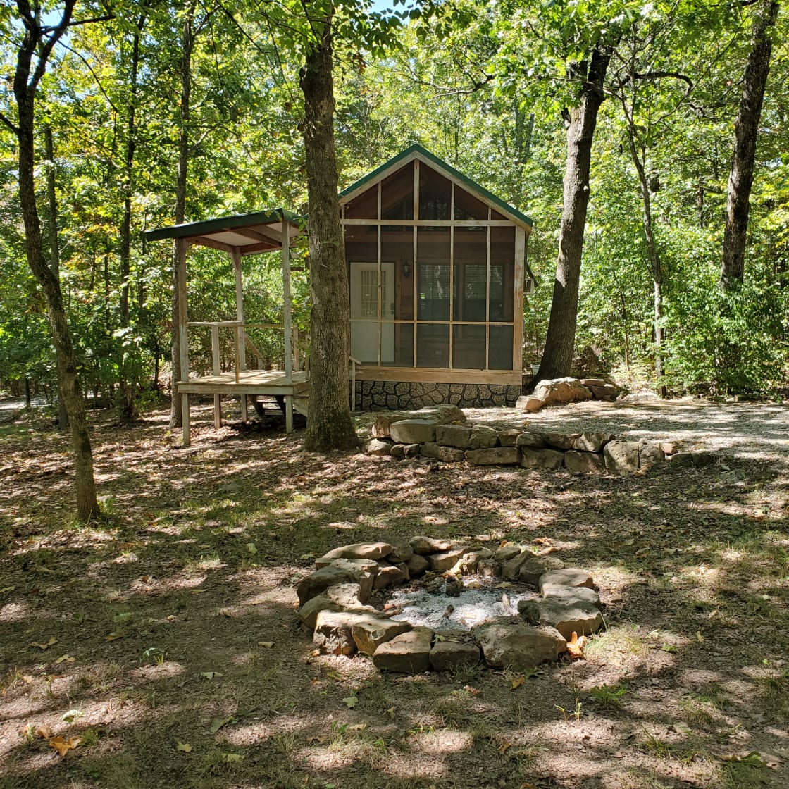 Site 1 at Tin Top Village - -  the Country Cabin