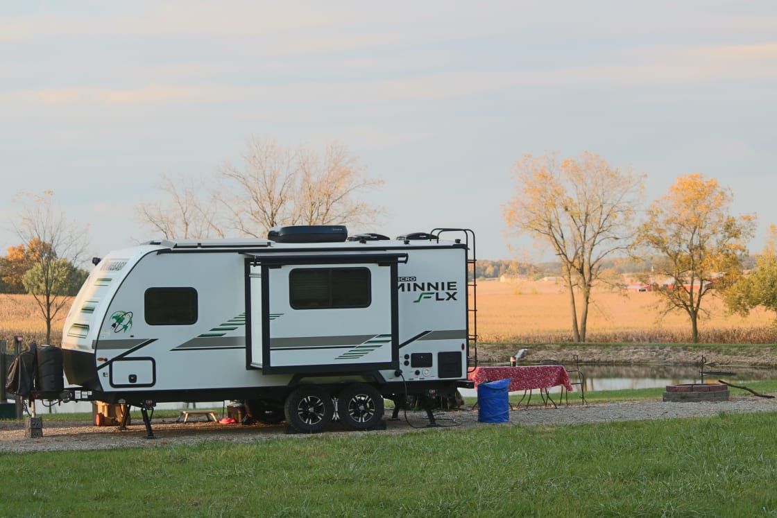 22 foot camper on the site 