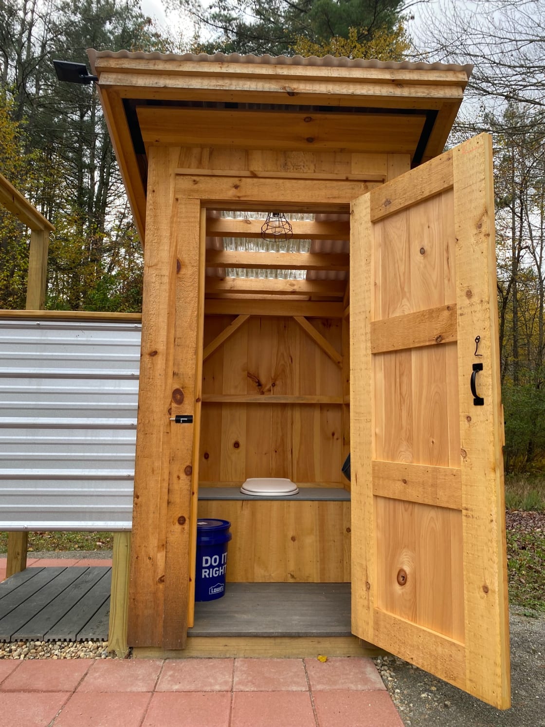 Outhouse with composting toilet