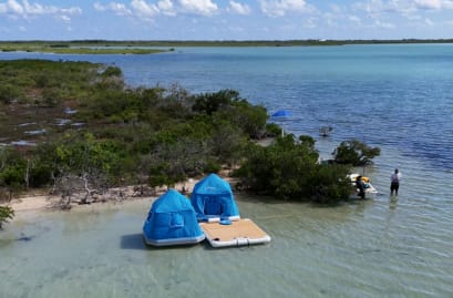 Floating Campground Private Island