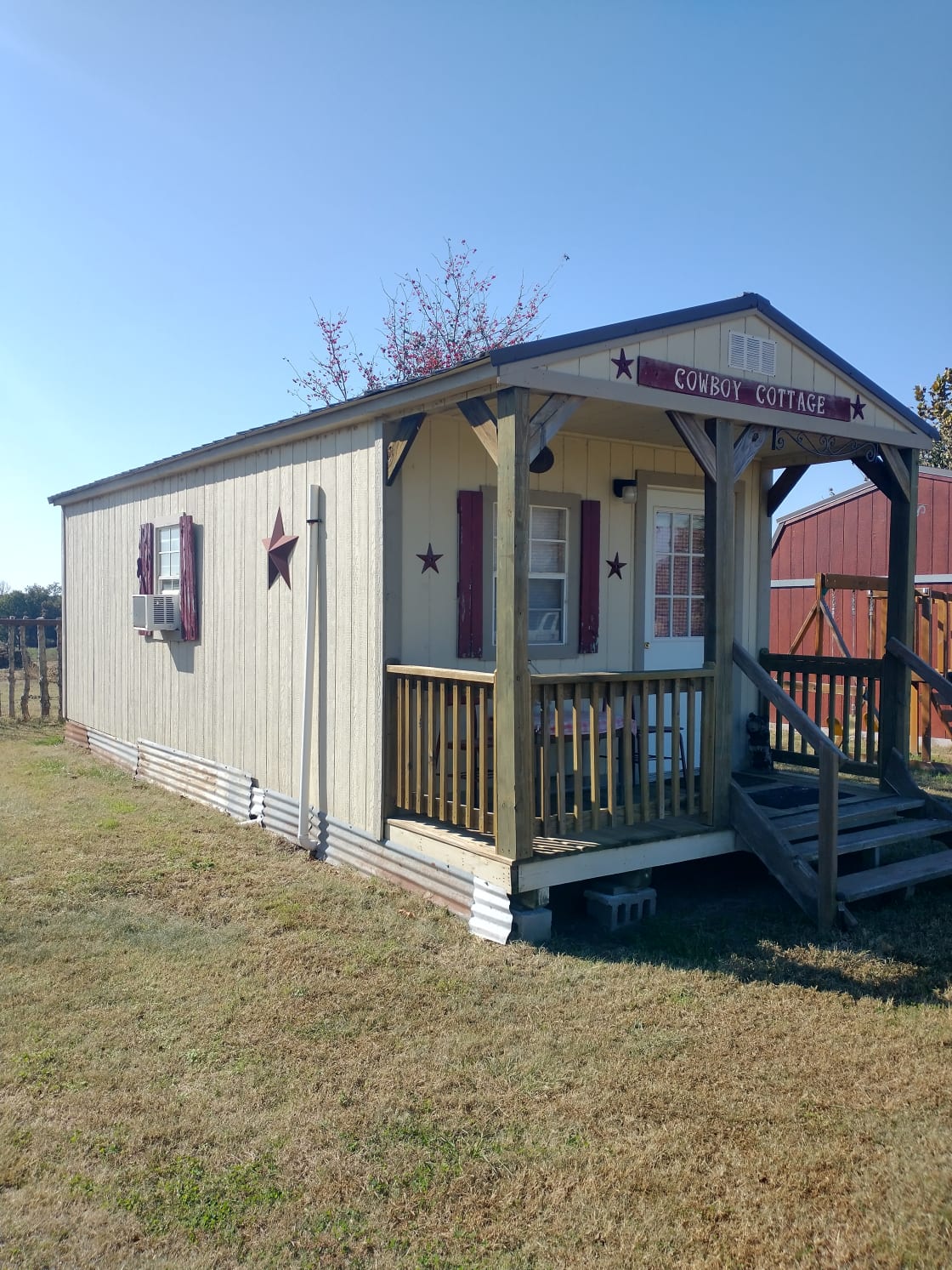 The Cowboy Cottage is great for couples. 