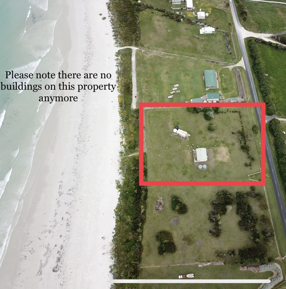 The camp ground is marked in red, please note that there are no building on the property anymore. It is a vacant block of land 