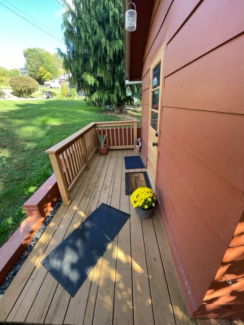 front porch and front door