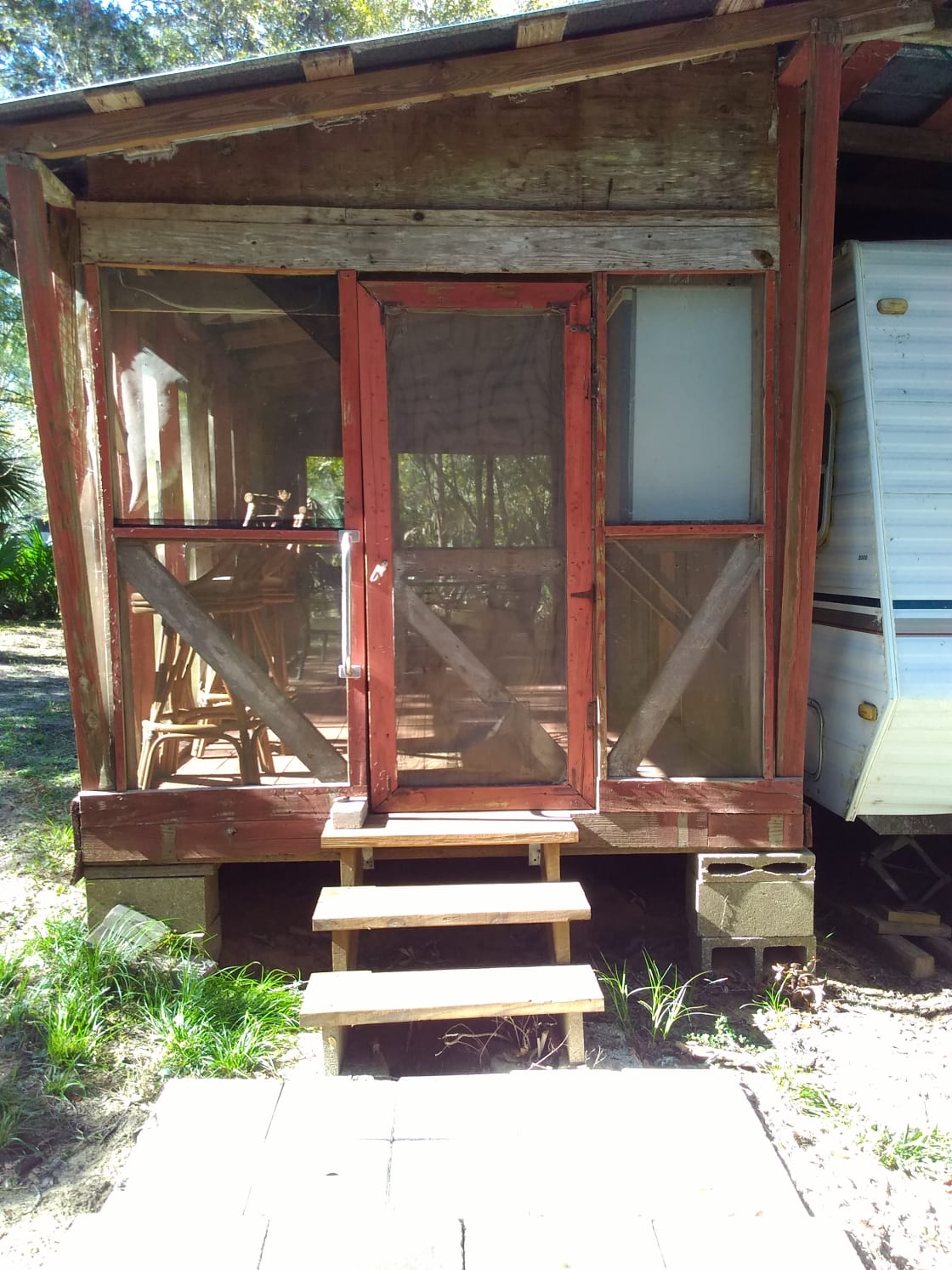 50 + year old screened in porch