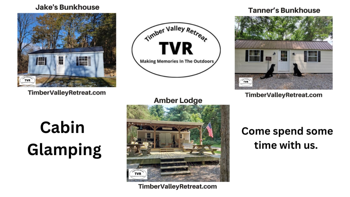 The Cabins at Timber Valley Retreat in Maryland.