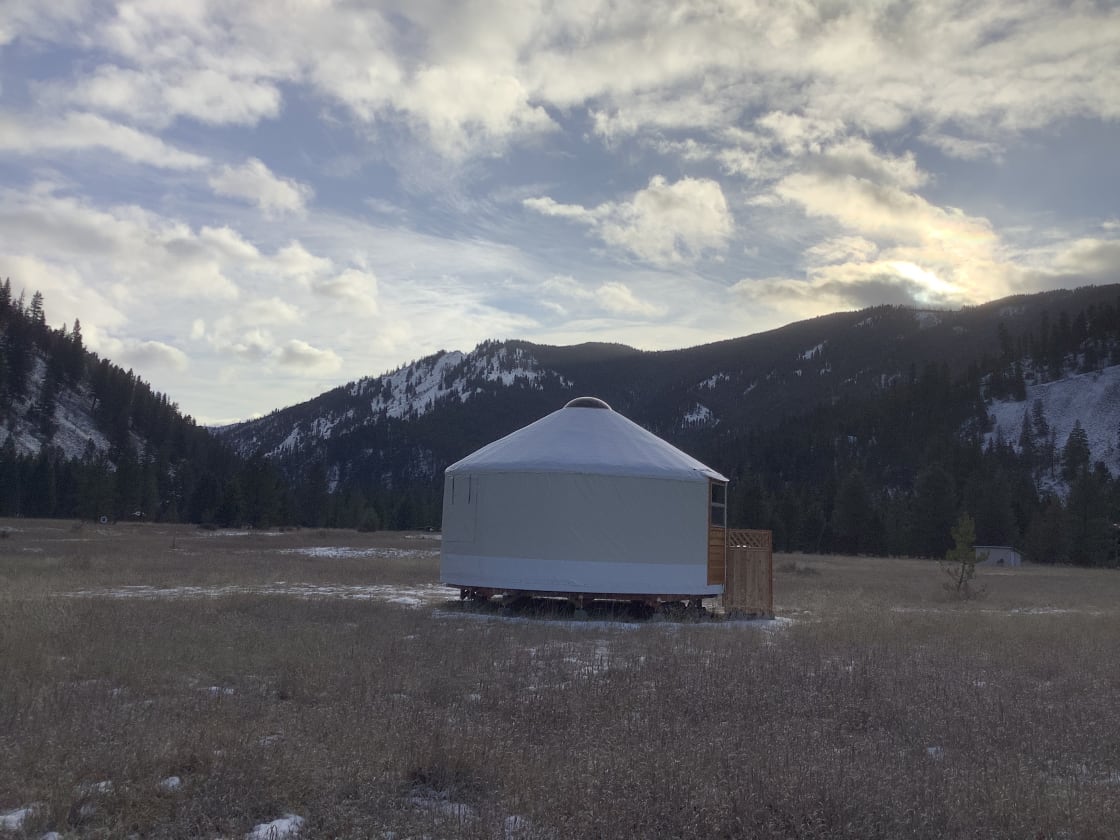 Off grid yurt