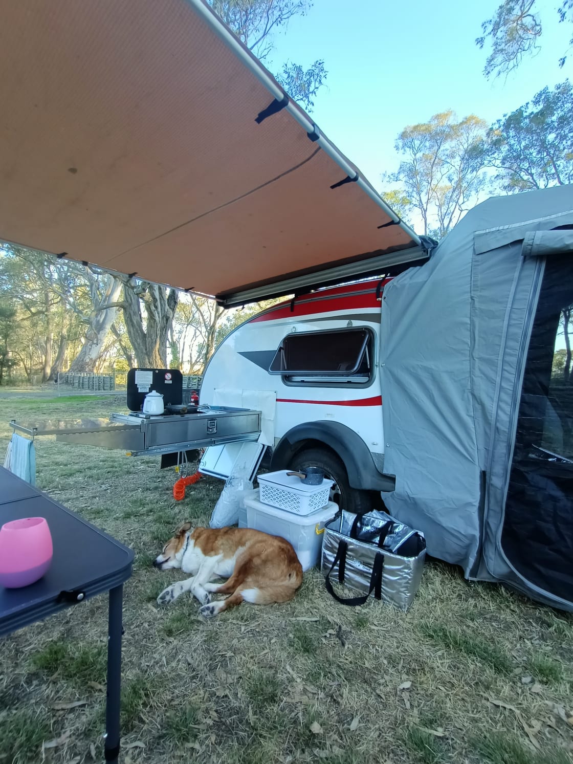 Hard work camping