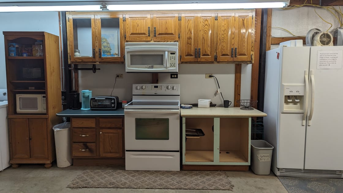 Kitchenette in guest facilities building 