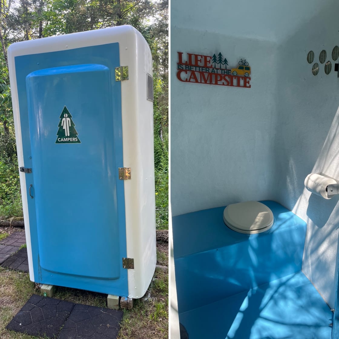 We have an onsite and well maintained port-potty.