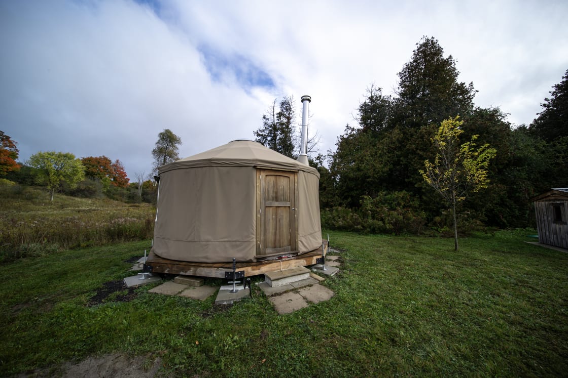 Yurt On 100+ Acres Tree Farm