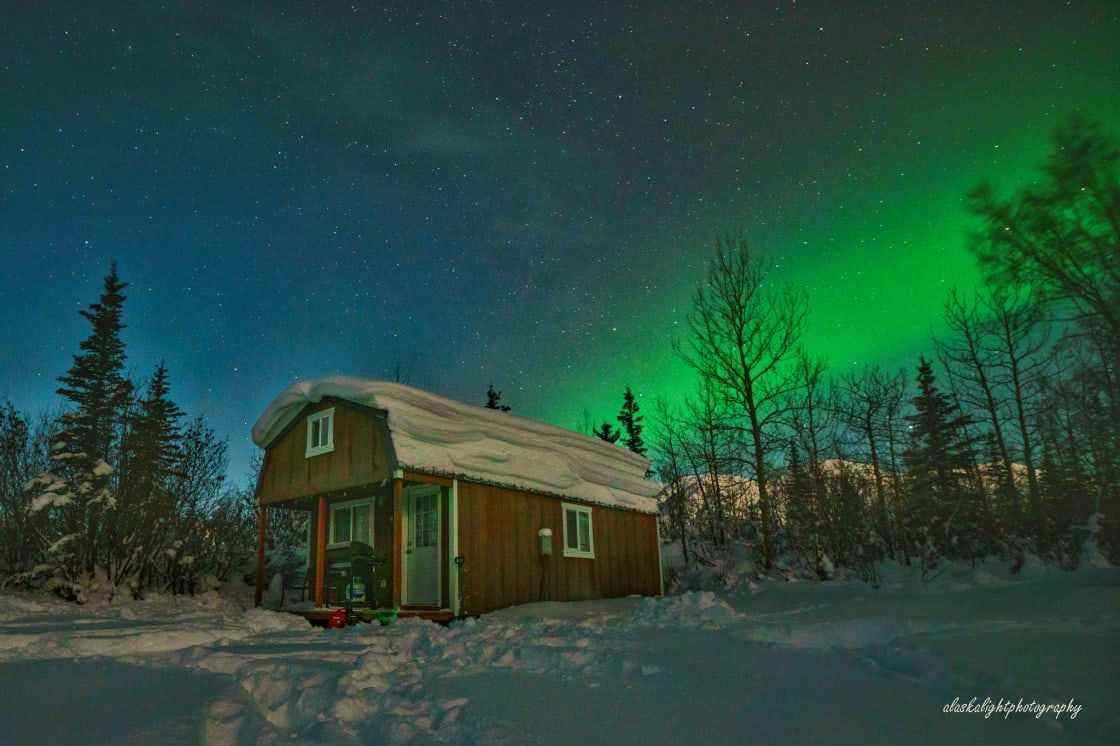 Winter time will provide amazing views of the Northern Lights at the cabin!