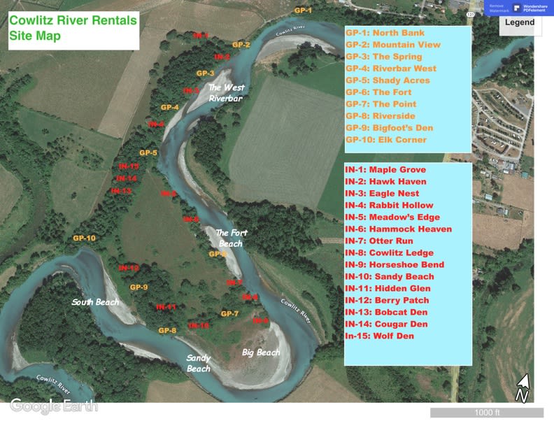 Cowlitz River Rentals