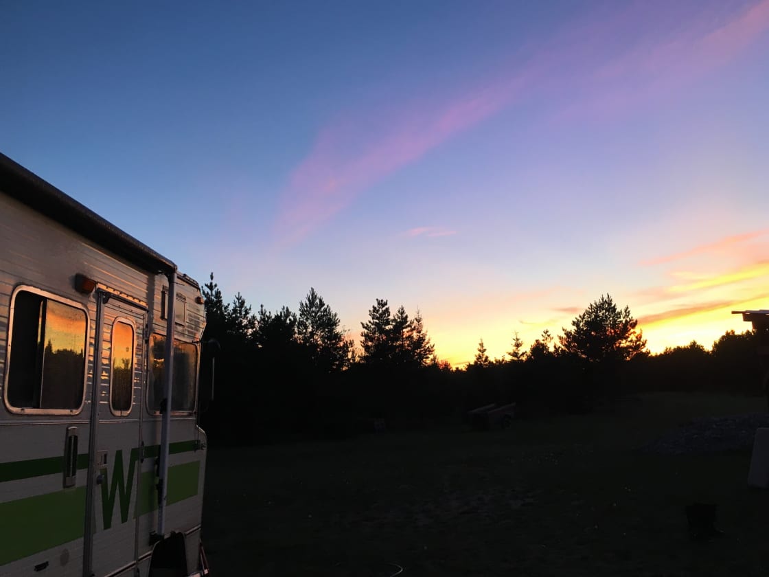 Catch some of the most beautiful sunsets imaginable only a few steps from the camper...