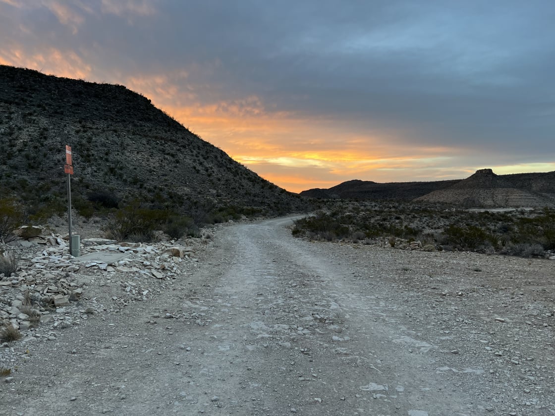 This is the road, turn right. You will see on the right side some stacking rocks and solar light. We recommend arriving and leaving the area during daylight. It is 35 mins drive from Terlingua Ranch Rd. It could be faster or slower depending on what vehicle you will be using. 
BRING EXTRA WATER
BRING EXTRA TIRE
BRING TIRE REPAIR KIT