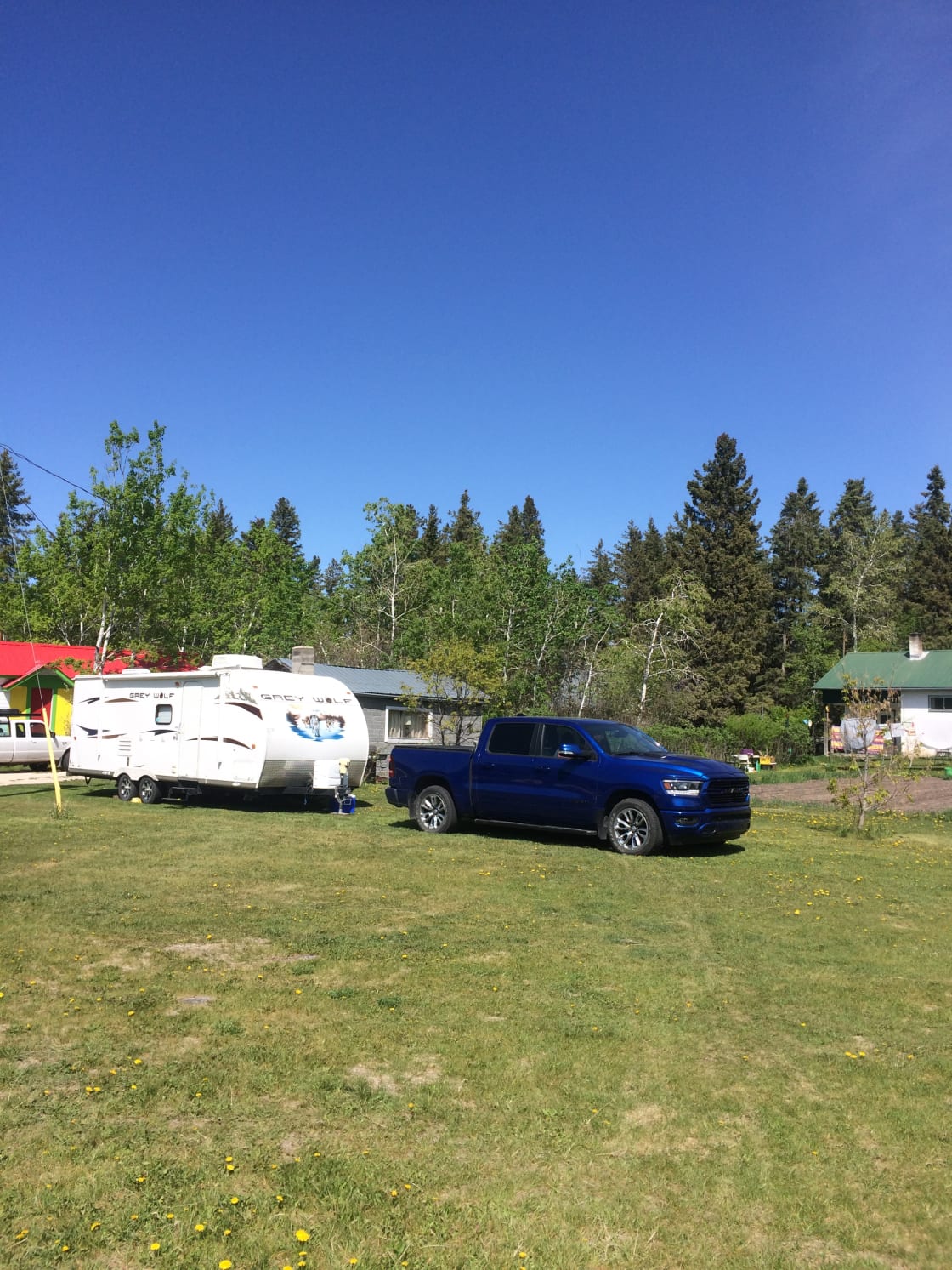 An example of a parked camper at the site. 
