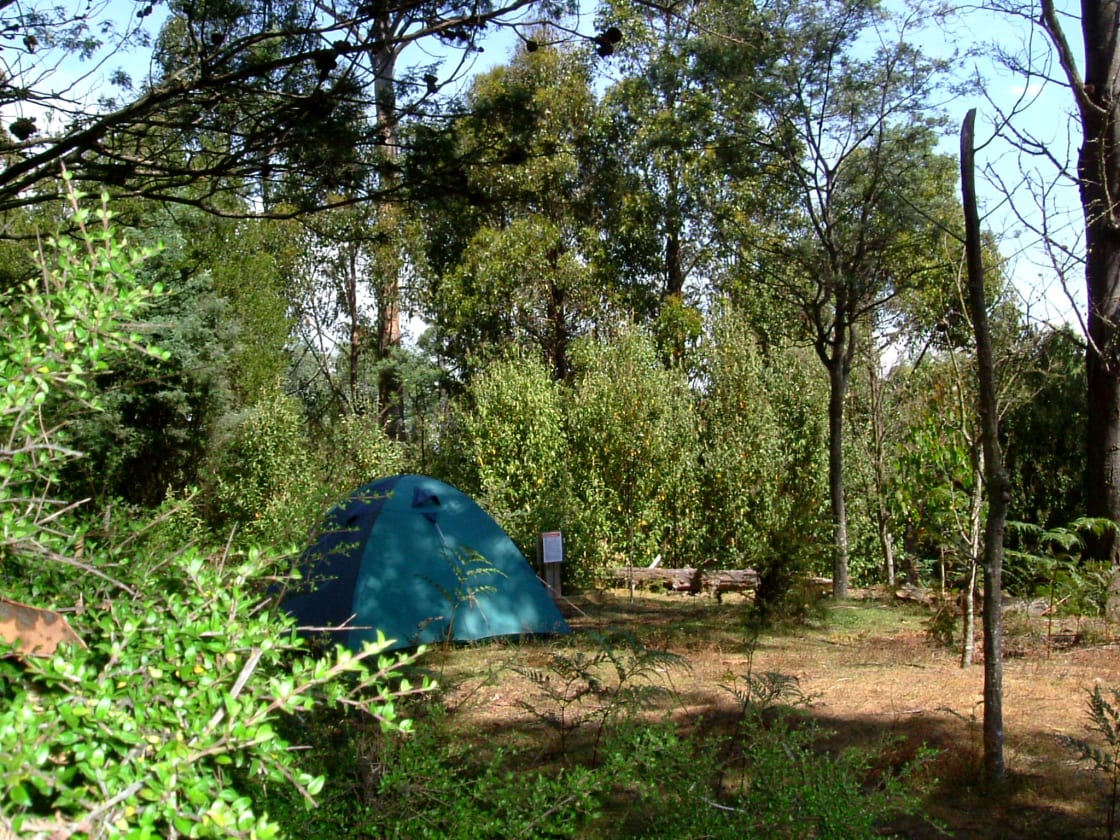 Private tent sites