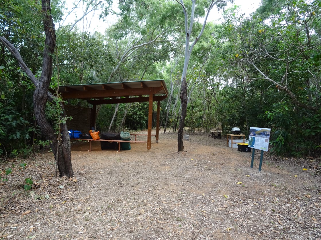 Shelter at campsite
