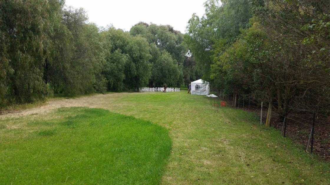 The camping area