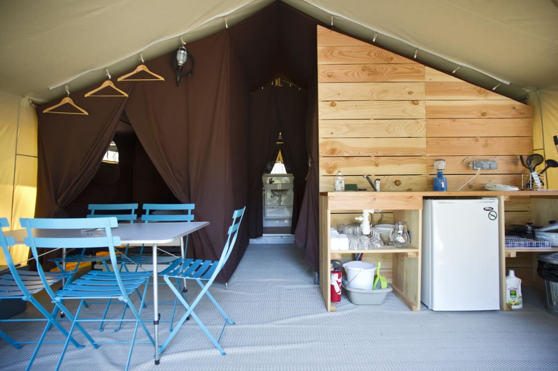 Sweet Wood and Canvas Tent	