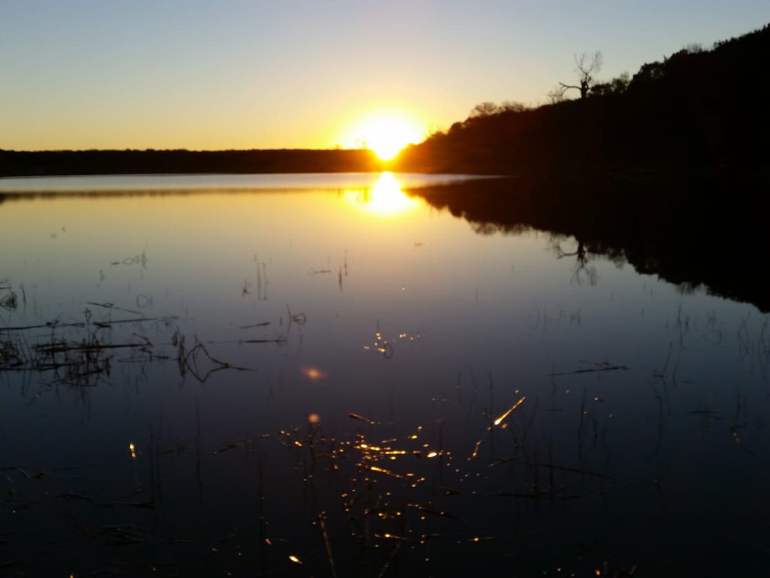 Sunset over Lake Meridian