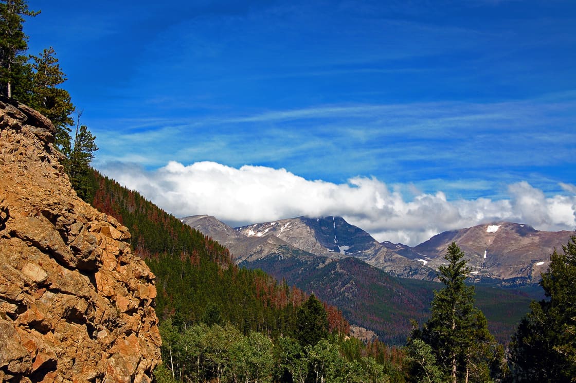 A scenic view of Rocky Mountain National Park