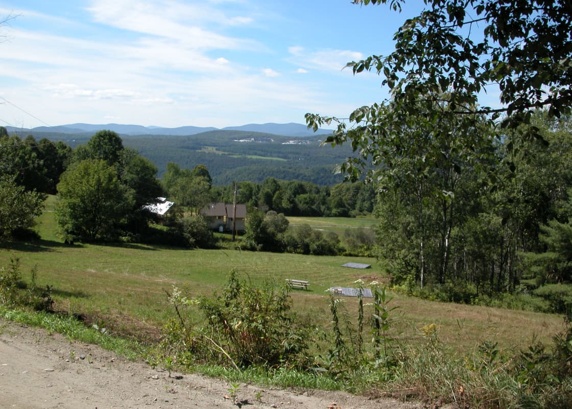 View from the farm entrance.