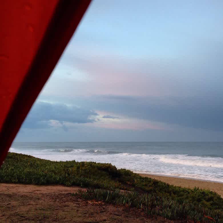 A scenic view of Half Moon Bay State Beach