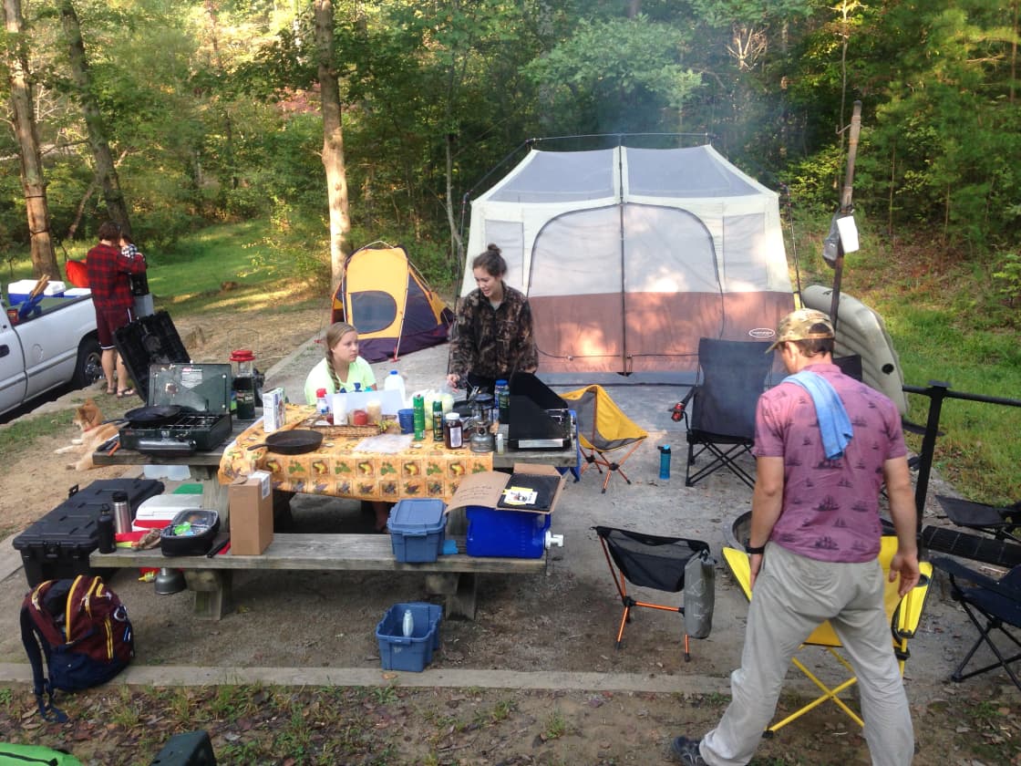 New friends, great food, good times. An iconic spot to camp only minutes away the Ocoee River: 230,000 adventures flock to every year, home of the '96 Olympics in whitewater, and some of the best rapids in the South East US.  