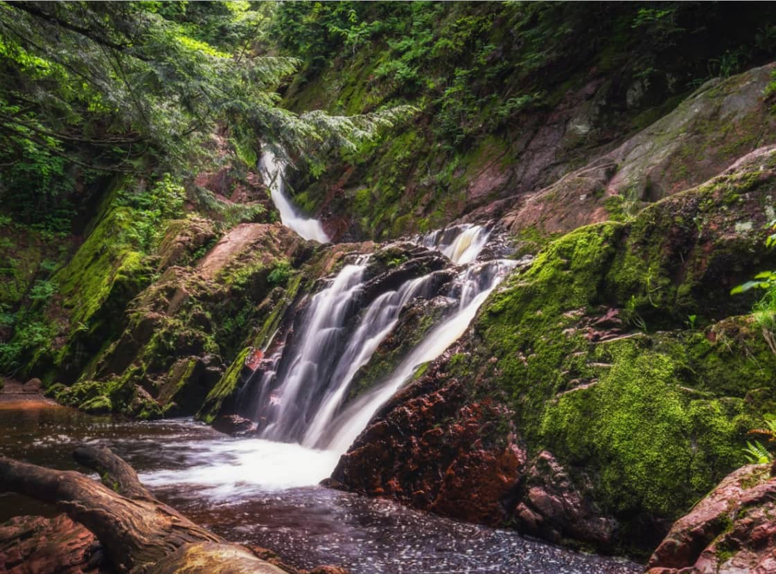 Surrounded by Chequamegon National Forest, hundreds of 'secret' spots and the great beauty of nature surround your island. Here is Morgan Falls.  Just a short gravel road drive away.  