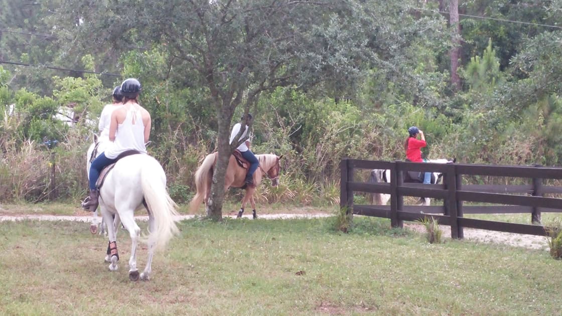 YES YOU CAN GO HORSE BACK RIDING 
(OVER 10 YEARS OLD)