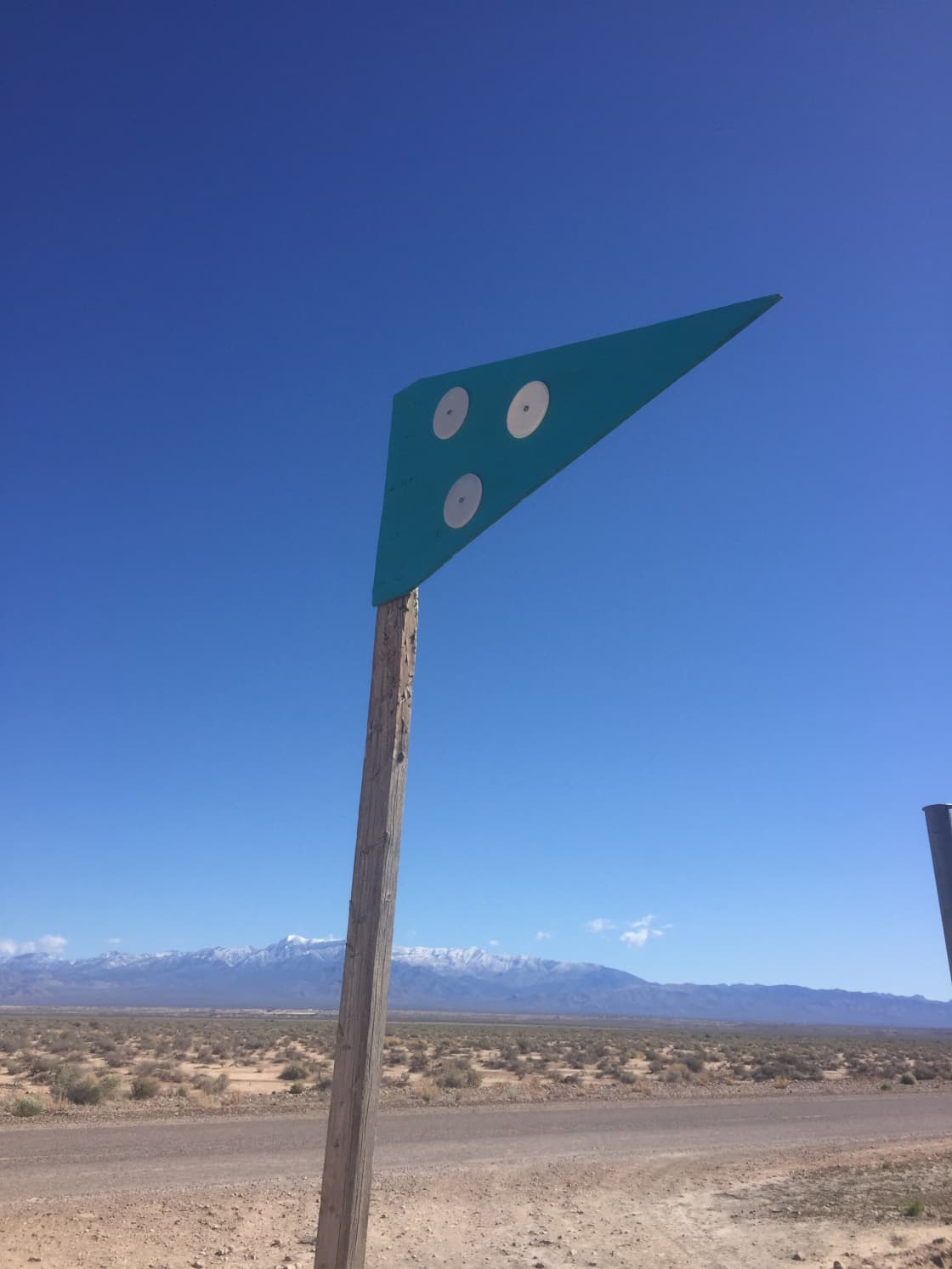 Watch for the 3moons flag on the Old Spanish Trail highway, 1 mile down from the campsite