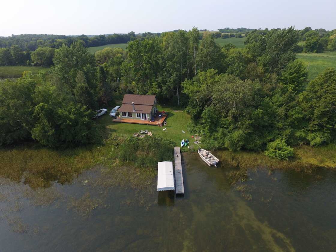 Stalker Lake Hideaway Hipcamp in Dalton, Minnesota